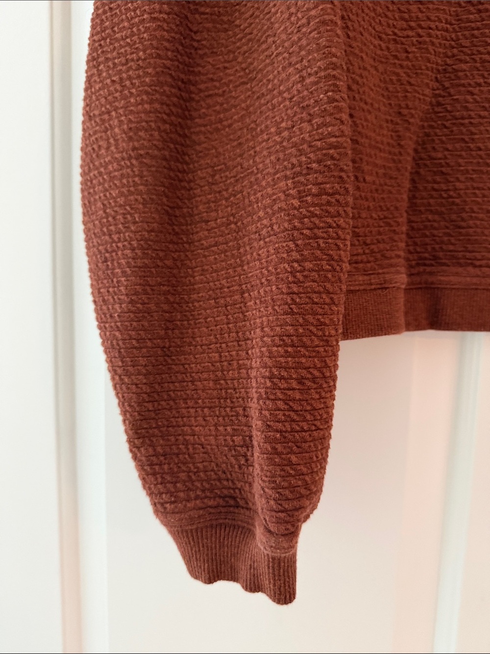 Textured funnel neck pullover - Picture 3 of 5